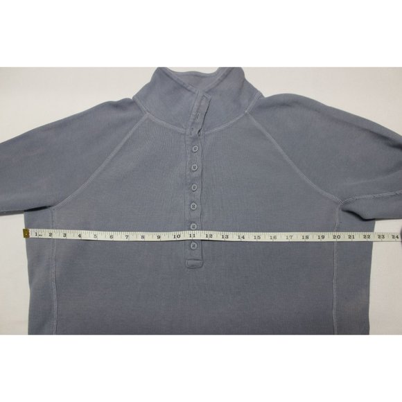 Duluth Trading men's stand up collar rib knit thermal Henley shirt L - Picture 13 of 14